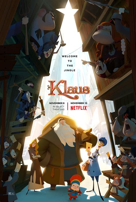 Nov 8, 2019 · Klaus - Metacritic. 2019. PG. Netflix. 1 h 36 m. Summary When Jesper (Jason Schwartzman) distinguishes himself as the postal academy’s worst student, he is stationed on a frozen island above the Arctic Circle, where the feuding locals hardly exchange words let alone letters. Jesper is about to give up when he finds an ally in local teacher ... 
